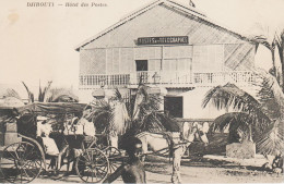 DJIBOUTI - Hôtel Des Postes (Attelage) , Au Dos Cachet Association Des Dames Françaises - Gibuti