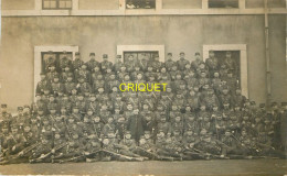 Guerre 14-18, WW1, Carte Photo De Poilus Du 124ème Et Leurs Officiers - Weltkrieg 1914-18