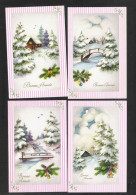 4 Postkaarten Bonne Année (W140) - Neujahr