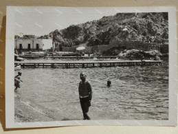 Italia Foto TAORMINA Bagno 1955. 103x73 Mm. - Europa