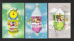3 Postkaarten Bonne Année (W143) - Año Nuevo