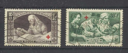 Yvert 459-460 - Croix Rouge Française   - 2 Timbres Oblitérés - Other & Unclassified