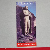 CEYLON POLONNARUWA / SRI LANKA, Vintage Tourism Brochure, Prospect, Guide, - Dépliants Turistici