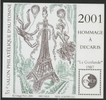 CNEP N° 34 Neuf ** (MNH) Cote 12 €. 55ème Salon Philatélique D'Automne, Paris 2001. Hommage à Decaris TB - CNEP