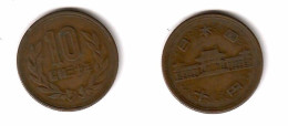 JAPAN   10 YEN 1955 (Year 30) (Y# 73) #7837 - Japon