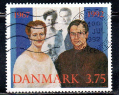 DANEMARK DANMARK DENMARK DANIMARCA 1992 QUEEN MARGRETHE II AND PRINCE HENRIK 25th WEDDING 3.75k USED USATO OBLITERE' - Used Stamps