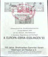 DEUTSCHLAND 1993 " BRIEFMARKENAUSSTELLUNG" Michelnr  SD Block NAPOSTA Sehr Schon Gestempelt € 40,00 - Usados