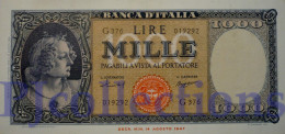 ITALIA - ITALY 1000 LIRE 1959 PICK 88c AUNC - 1000 Liras