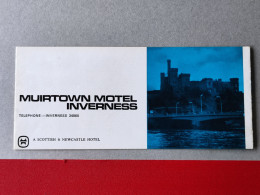 MUIRTOWN MOTEL - SCOTLAND, Vintage Tourism Brochure, Prospect, Guide, - Dépliants Turistici