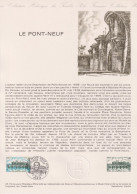 1978 FRANCE Document De La Poste Le Pont Neuf N° 1997 - Documentos Del Correo