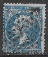 Lot N°109 N°22,Oblitéré étoile Chiffré 7 R.des Vlles-haudres, Indice 2 - 1862 Napoléon III