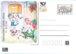 CDV A 211 Czech Republic Berlin Stamp Fair 2015 Coach On The Charles Bridge Mail Box - Cartes Postales
