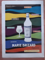 VINTAGE Publiciteit Full Page:Likeur MARIE BRIZARD 35/26cm / La France Illustration 1953 - Werbung