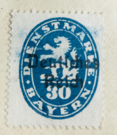 ALLEMAGNE - Bavière 1920 - Bayern - VARIÉTÉ, Michel = DR D38 - PLUSIEURS DÉFAUTS - Mint