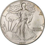 États-Unis, 1 Dollar, 1 Oz, Silver Eagle, 1987, Philadelphie, Argent, SPL+ - Zilver