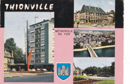 THIONVILLE   -   MOSELLE  -  (57)  -   CPSM  MULTIVUES  DE  1970  -  CLICHE  PEU  COURANT. - Thionville