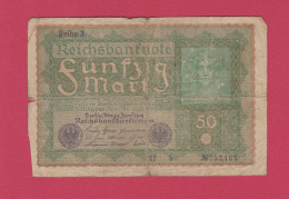 ALLEMAGNE - 50 MARKS 1919 - Collezioni