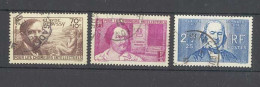 Yvert 462-463-464 - Pour Les Chomeurs Intellectuels - Lot De 3 Timbres Oblitérés - Other & Unclassified