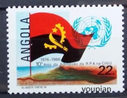 Angola 1986, 10 Years Of United Nations Membership, MNH Single Stamp - Angola