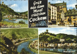 72232612 Cochem Mosel Blick Von Der Schoenen Aussicht Markt Burg Cochem - Cochem