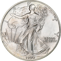États-Unis, 1 Dollar, 1 Oz, Silver Eagle, 1990, Philadelphie, Argent, SPL+ - Silber