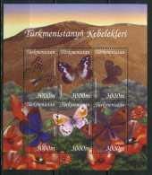 Turkmenistan ** N° 175 à 180 En Feuillet - Papillons - Turkménistan