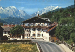 72232605 Wallgau Gasthof Post Gegen Wettersteinwand Hochblassen Alpspitze Wallga - Other & Unclassified
