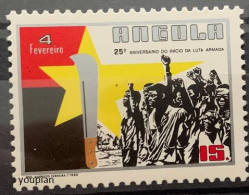 Angola 1986, 25th Anniversary Of The Rebellion Against Portugal, MNH Single Stamp - Angola