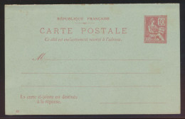 Frankreich Ganzsache Postkarte P 15 10c Frage & Antwort Kat.-Wert 70,00 - Lettres & Documents