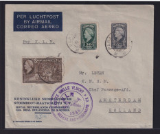 Niederlande KLM Flugpost Air Mail Suriname Südamerika N Amsterdam Niederlande - Brieven En Documenten