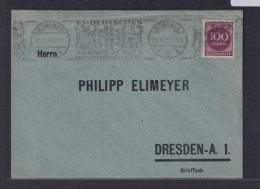 Deutsches Reich Brief Inter. SST 13. Turnfest München Sport Turnen N. Dresden - Lettres & Documents