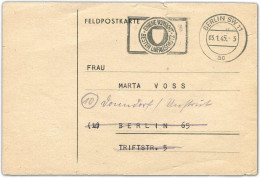 Deutsche Besetzung II. WK Insel Rhodos, 1945, Brief - Occupazione 1938 – 45