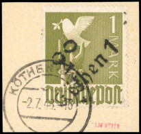 SBZ Handstempel Bezirk 2°, 1948, II A VI A, Briefstück - Autres & Non Classés