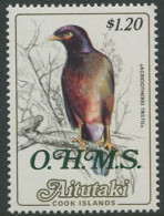 Aitutaki OHMS 1985 SGO30 $1.20 Mynah MNH - Cook Islands