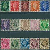 Great Britain 1937 SG462-475 KGVI Set #1 FU (amd) - Ohne Zuordnung