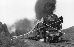 Orig. XXL Foto Deutsche Bundesbahn Lok Eisenbahn Dampflok Schnellzuglokomotive Koblenz 01 1100 - Trains