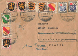 LETTRE BRIEF ZONE FRANCAISE LINDAU 21/6/1948 POUR STRASBOURG CRONENBOURG - Other & Unclassified