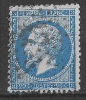 Lot N°110 N°22,Oblitéré étoile 17 R. Tirechappe, Indice 3 - 1862 Napoleon III