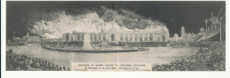 BRUXELLES   PANORAMA INCENDIE   EXPO    DOUBLE CARTE - Expositions Universelles