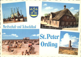 72231687 St Peter-Ording Hafen Eiderstedter-Museum Strand Leuchtturm St. Peter-O - St. Peter-Ording