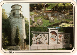 NICE - Le Château, La Tour De L'ascenseur - Mosaiques - Ruines - Monuments