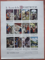 VINTAGE Publiciteit Full Page: Le Secret De La CHARTREUSE 35/26cm / La France Illustration 1953 - Publicités