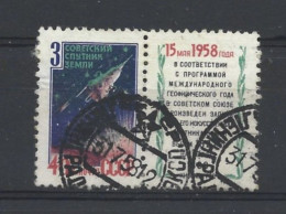 Russia CCCP 1958 Spoutnik III + Vignet Y.T. 2068 (0) - Usados