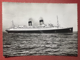 Cartolina - Compagnie Generale Transatlantique French Line - ILE De France 1950 - Andere & Zonder Classificatie