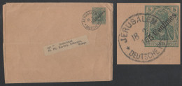 TÜRKEI - JERUSALEM DEUTSCHE POST / 1910 STREIFBAND # S6 ==> DEUTSCHLAND - BANDE JOURNAL (ref 7572) - Turkey (offices)