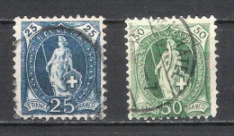 Suisse - Lot De 2 Timbres Oblitérés - Gebruikt