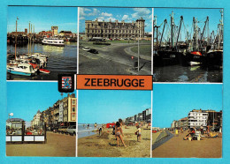 * Zeebrugge (Kust - Littoral) * (J.V.d.B., 121/2) Bateau De Peche, Plage, Beach, Digue, Bikini, Oldtimer, Rare - Zeebrugge