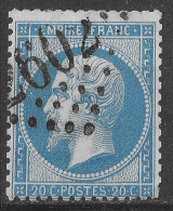 Lot N°107 N°22,Oblitéré GC 2062 NANTES(42), Indice 1 - 1862 Napoleon III