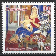 Germany 2001. Scott #B895 (U) Christmas, Madonna And Child, By Alfredo Roldan - Usati