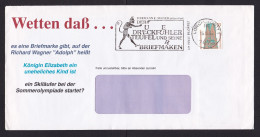 Germany: Advertorial Cover, 1992, 1 Stamp, Church, Cancel Printing Error, Devil, Sent By Sieger (minor Crease) - Lettres & Documents